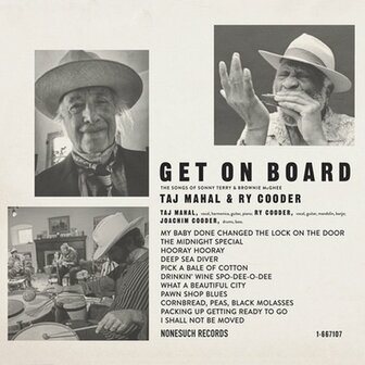 TAJ MAHAL &amp; RY COODER - GET ON BOARD (LP)